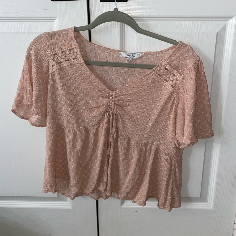 Size large pink top